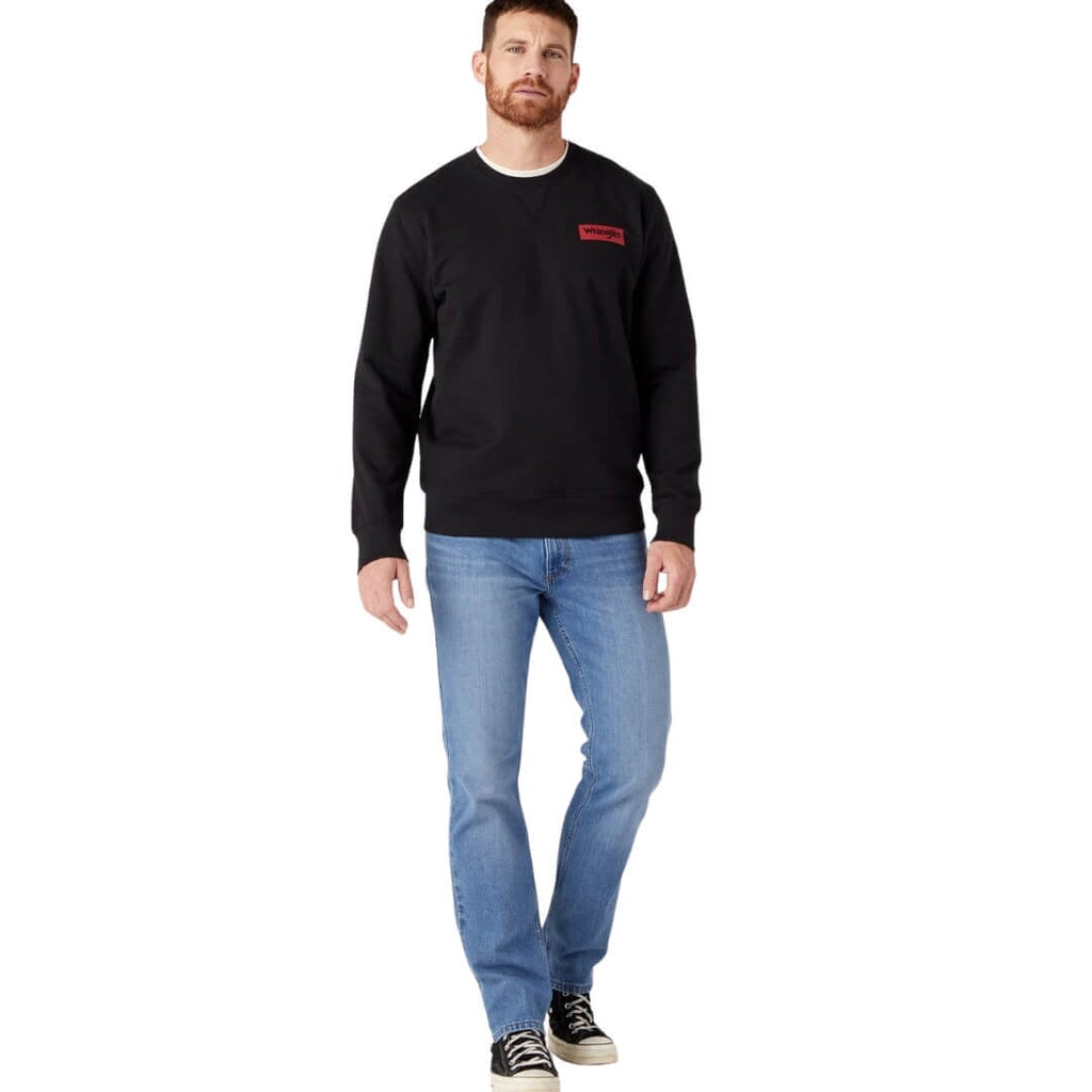 Wrangler Logo Crew Neck Sweatshirt -Sweat Zone DZ