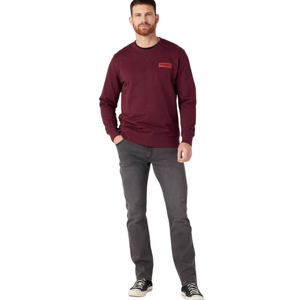 Wrangler Logo Crew Neck Sweatshirt -Sweat Zone DZ