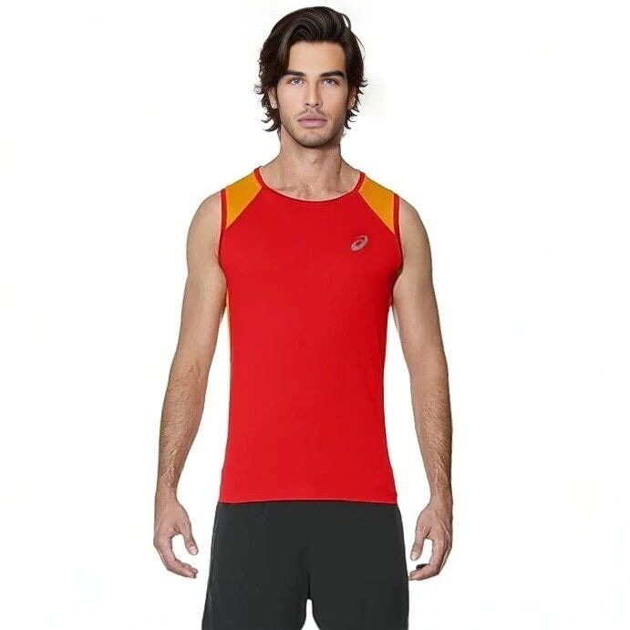 Asics Men's Race Singlet Running Shirt -Sweat Zone DZ
