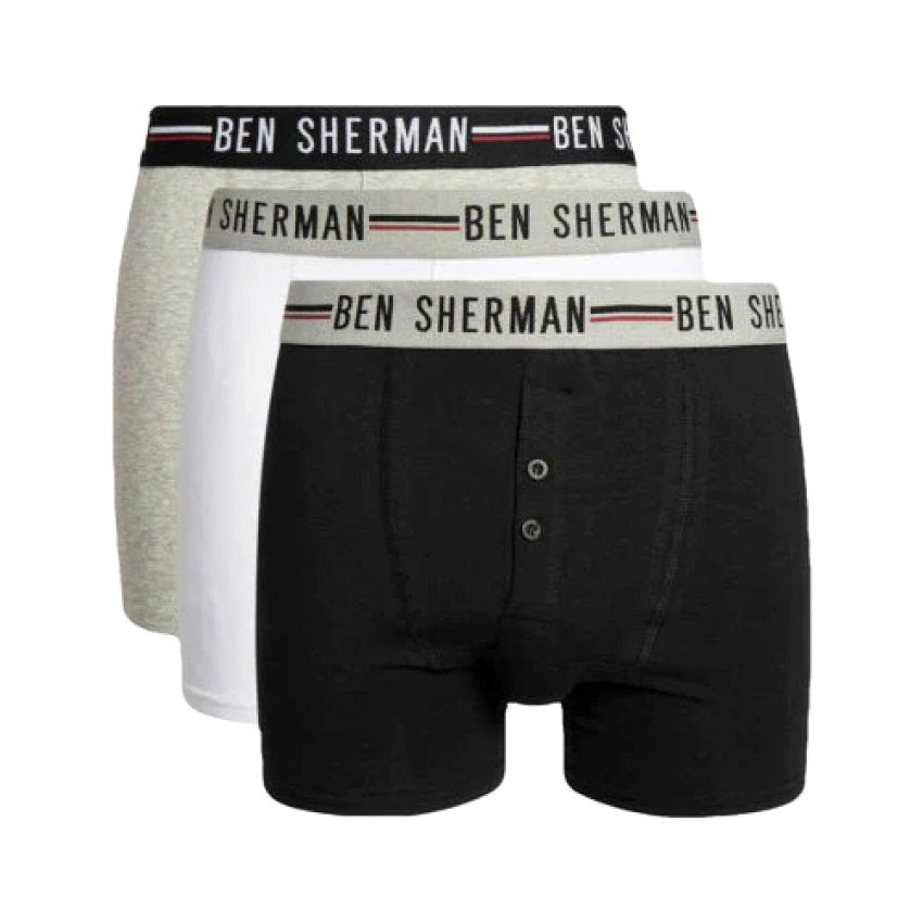 Ben Sherman Men's Jameson 3-Pack Boxer Shorts -Sweat Zone DZ