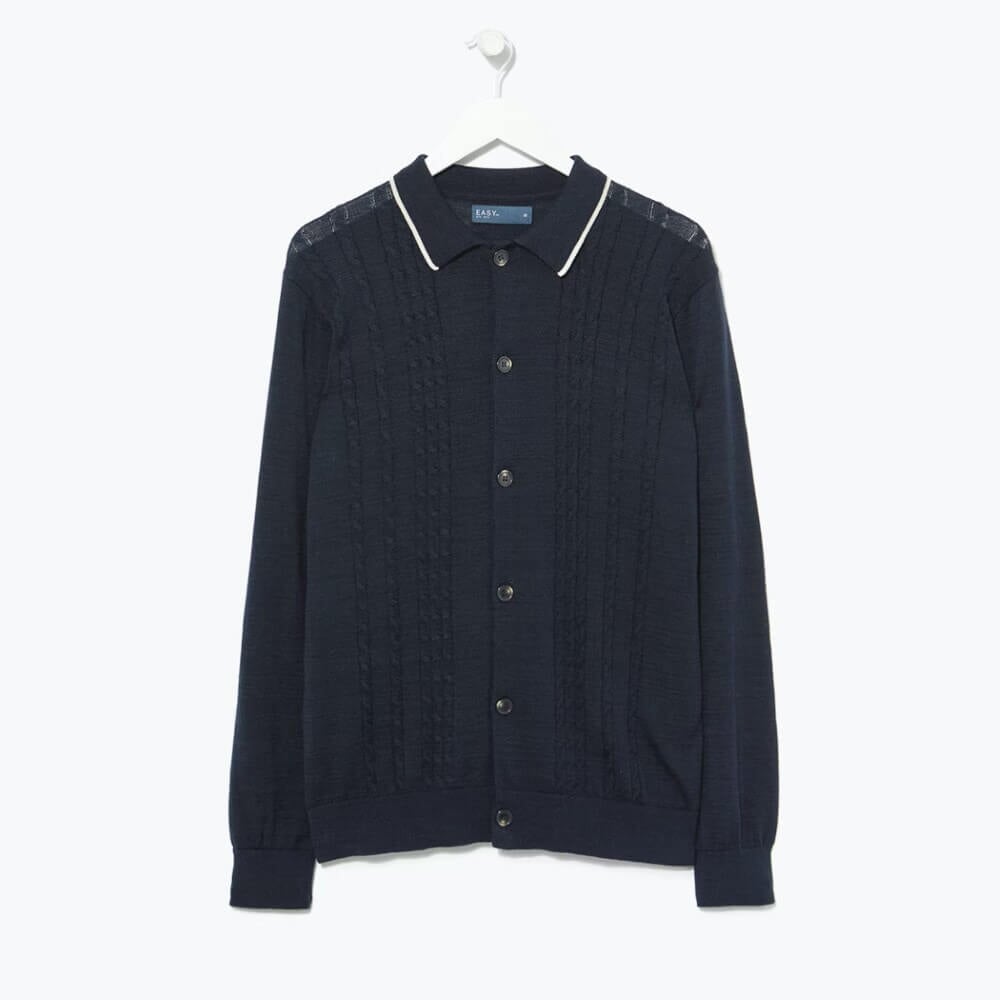 Easy Cable Knit Shirt -Sweat Zone DZ