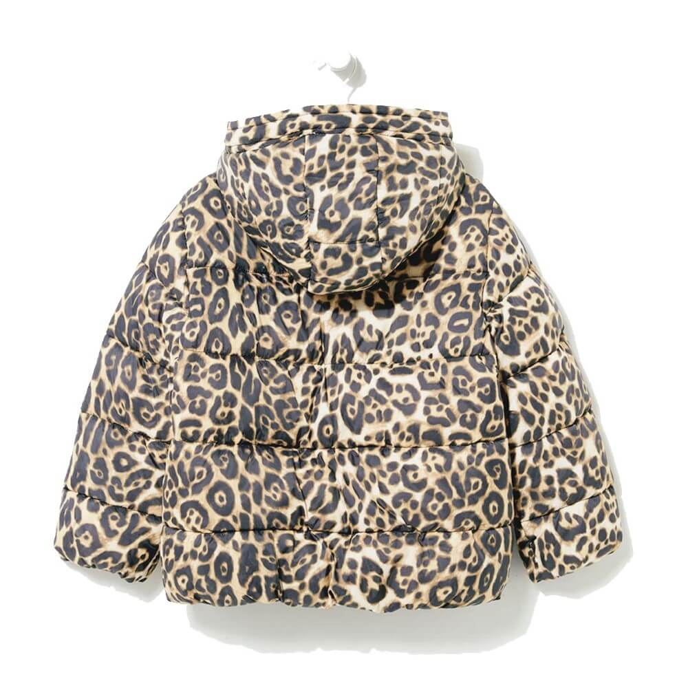 Easy Girls Animal Print Padded Coat -Sweat Zone DZ
