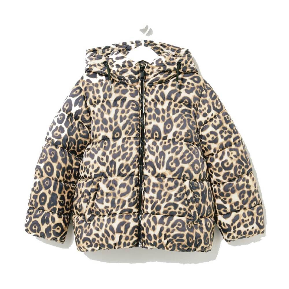Easy Girls Animal Print Padded Coat -Sweat Zone DZ