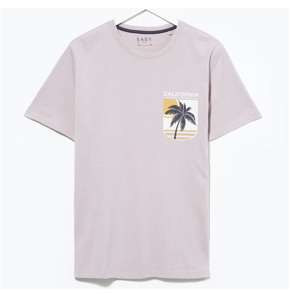 Easy Men's California Back Print T-Shirt -Sweat Zone DZ