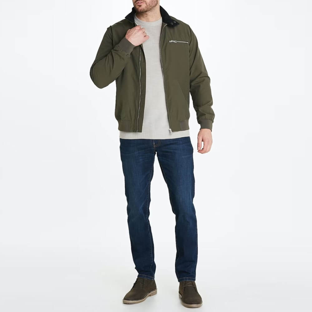 Easy Men's Hybrid Harrington Jacket -Sweat Zone DZ
