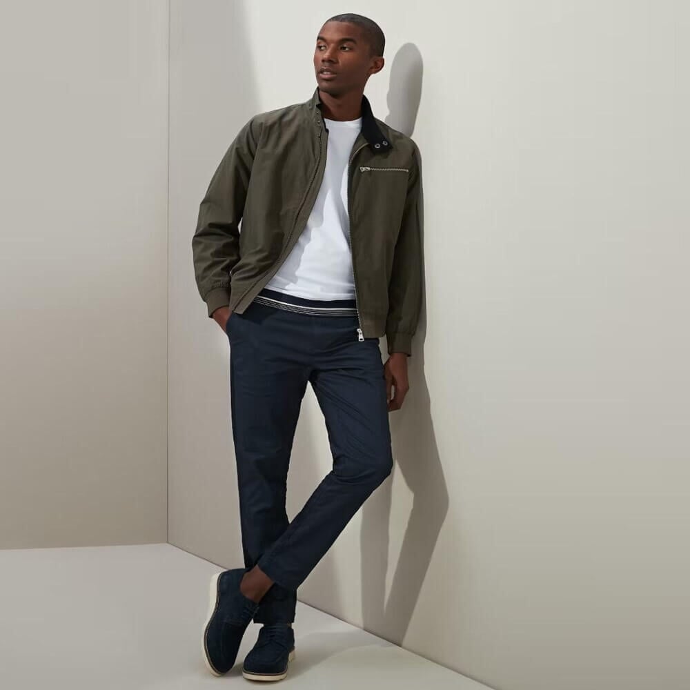 Easy Men's Hybrid Harrington Jacket -Sweat Zone DZ