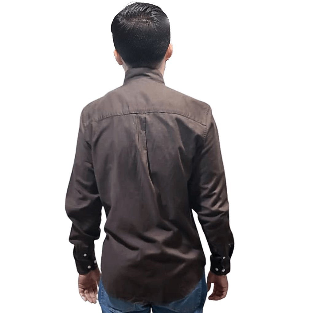 Easy Men's Long Sleeve Oxford Shirt -Sweat Zone DZ