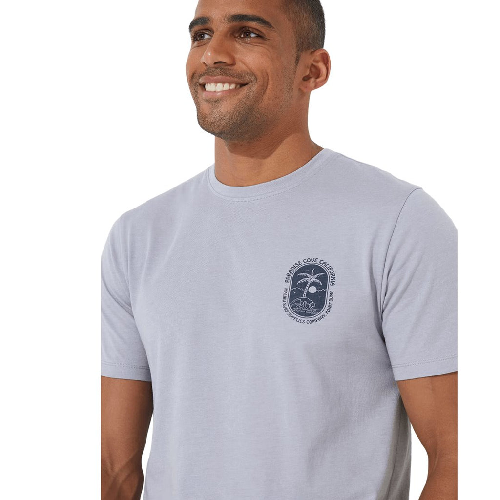 Easy Men's Paradise Cove Back Print Graphic T-Shirt -Sweat Zone DZ
