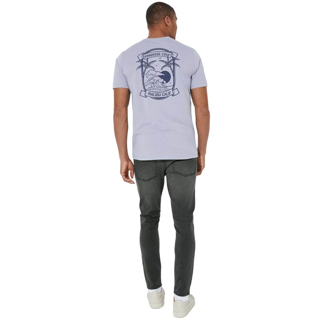 Easy Men's Paradise Cove Back Print Graphic T-Shirt -Sweat Zone DZ