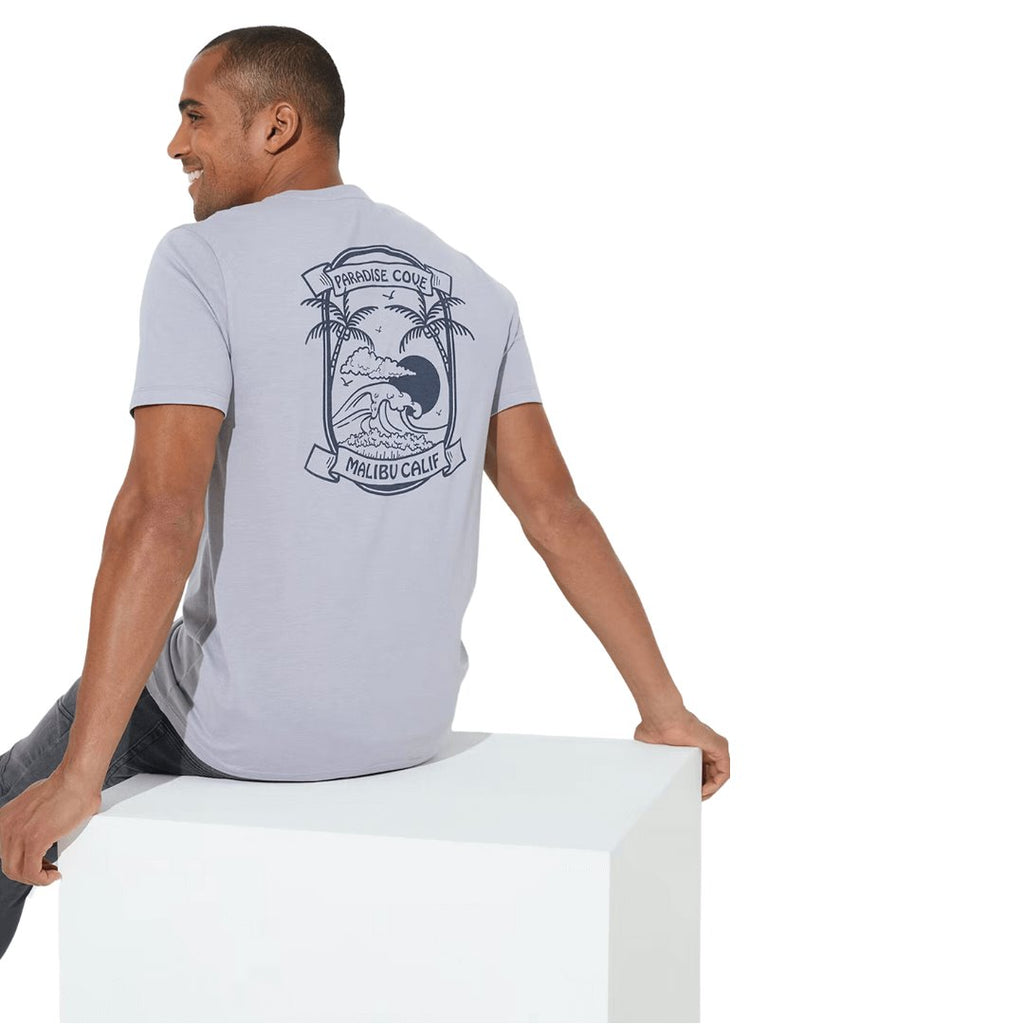 Easy Men's Paradise Cove Back Print Graphic T-Shirt -Sweat Zone DZ