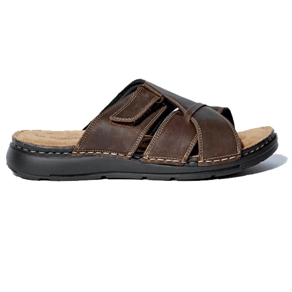 Easy Men's Real Leather Mule Sandals -Sweat Zone DZ