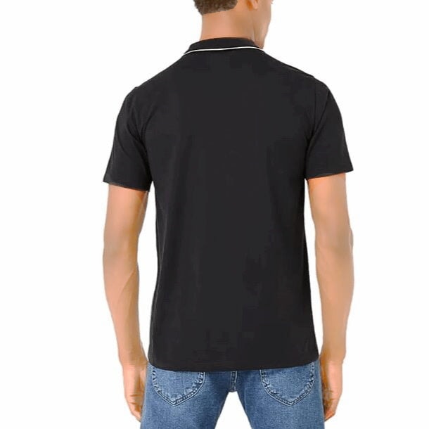 Easy Men's Smart Check Panel Polo Shirt -Sweat Zone DZ