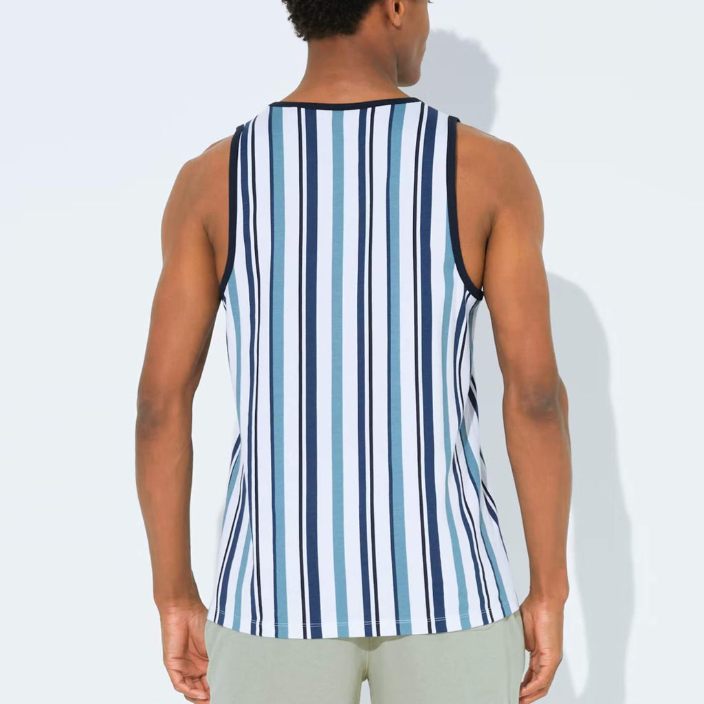 Easy Men's Stripe Vest Top -Sweat Zone DZ