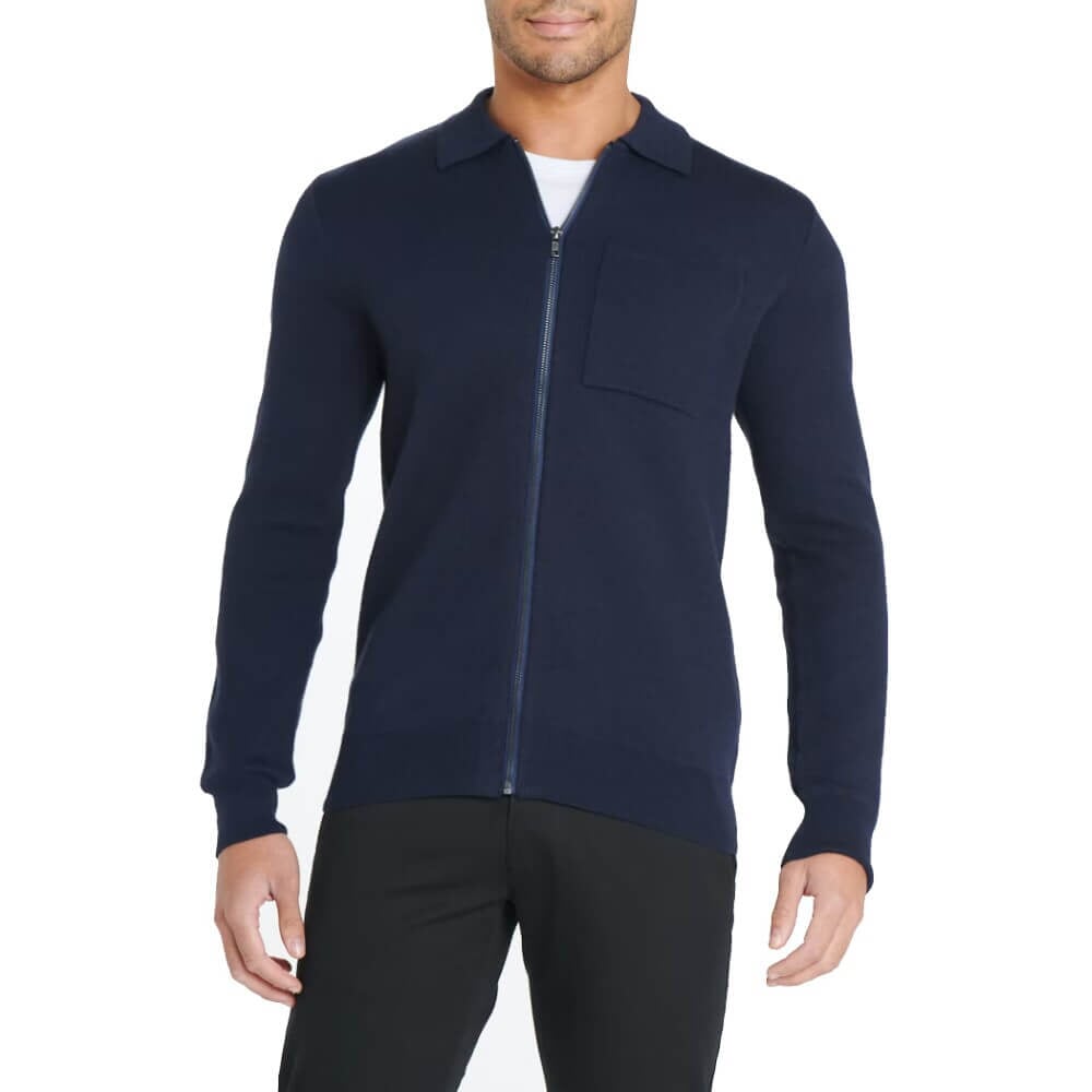 Easy Men's Zip Up Cardigan -Sweat Zone DZ