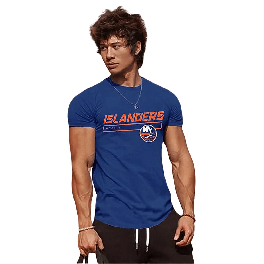 Fanatics Men's New York Islanders Nhl Authentic Pro Rinkside T-Shirt -Sweat Zone DZ