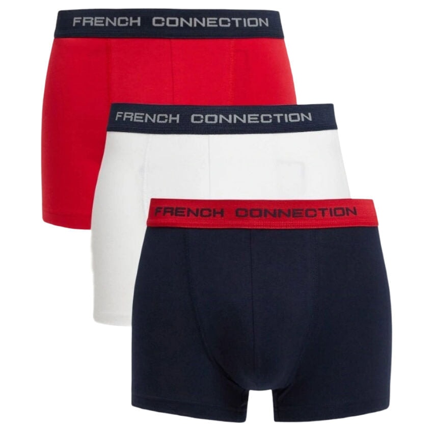 French Connection Men's 3-Pack Boxer Shorts -Sweat Zone DZ