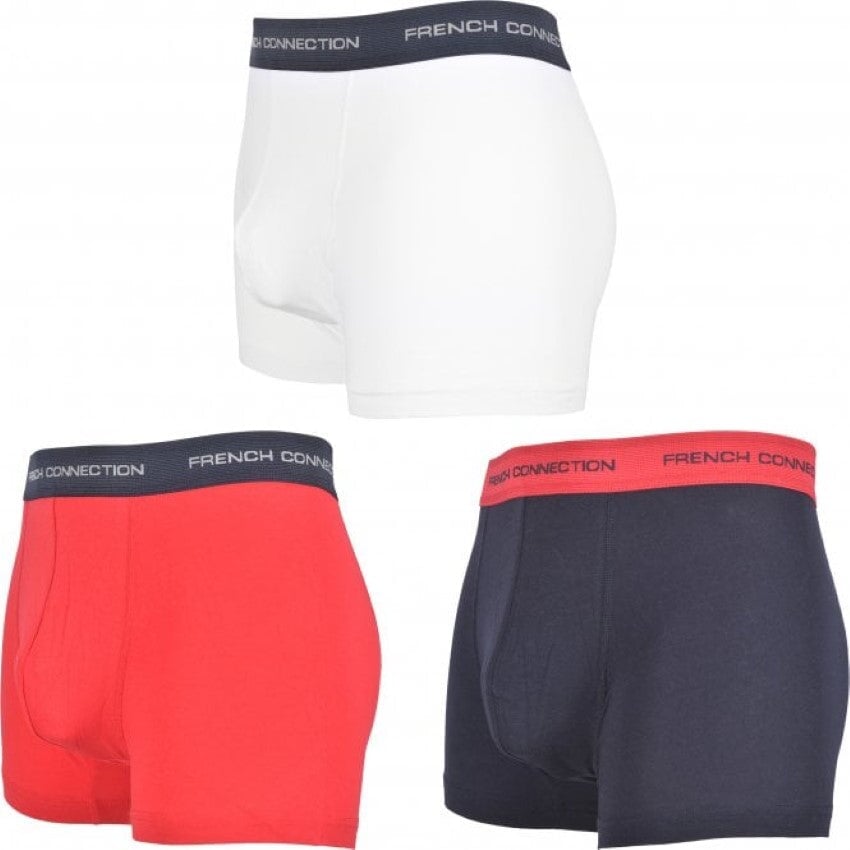 French Connection Men's 3-Pack Boxer Shorts -Sweat Zone DZ