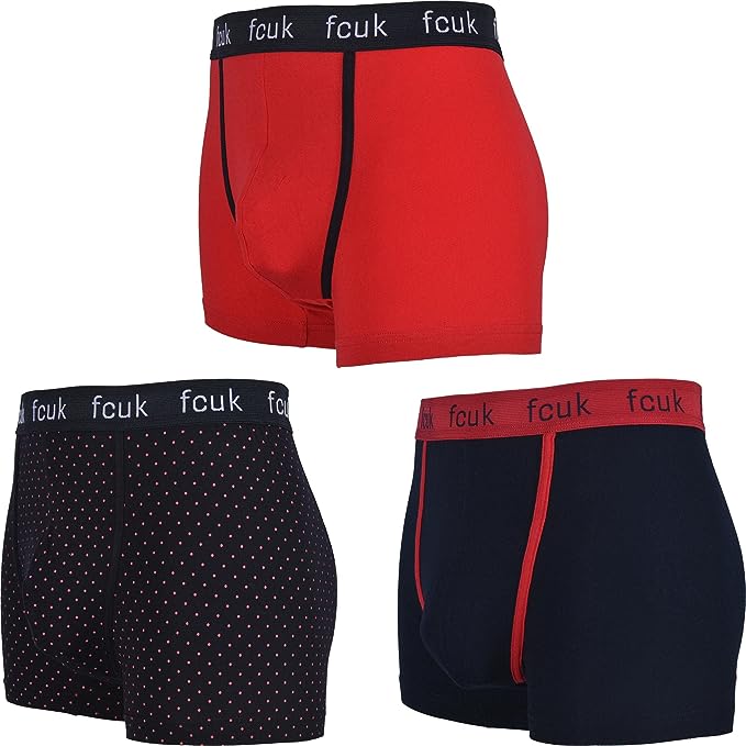 French Connection Men's 3-Pack Boxer Shorts -Sweat Zone DZ