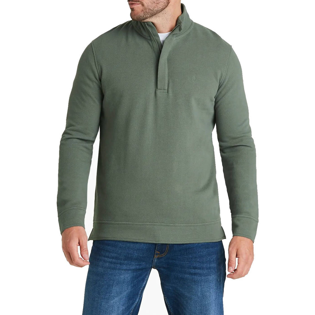 Lincoln 1/4 Zip Funnel Neck Sweatshirt -Sweat Zone DZ
