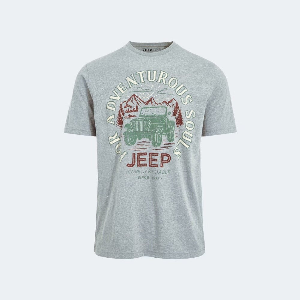 Lincoln Men's Jeep Print Official T-Shirt -Sweat Zone DZ