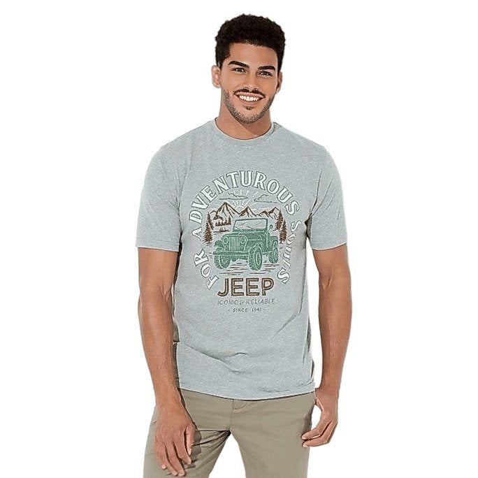 Lincoln Men's Jeep Print Official T-Shirt -Sweat Zone DZ