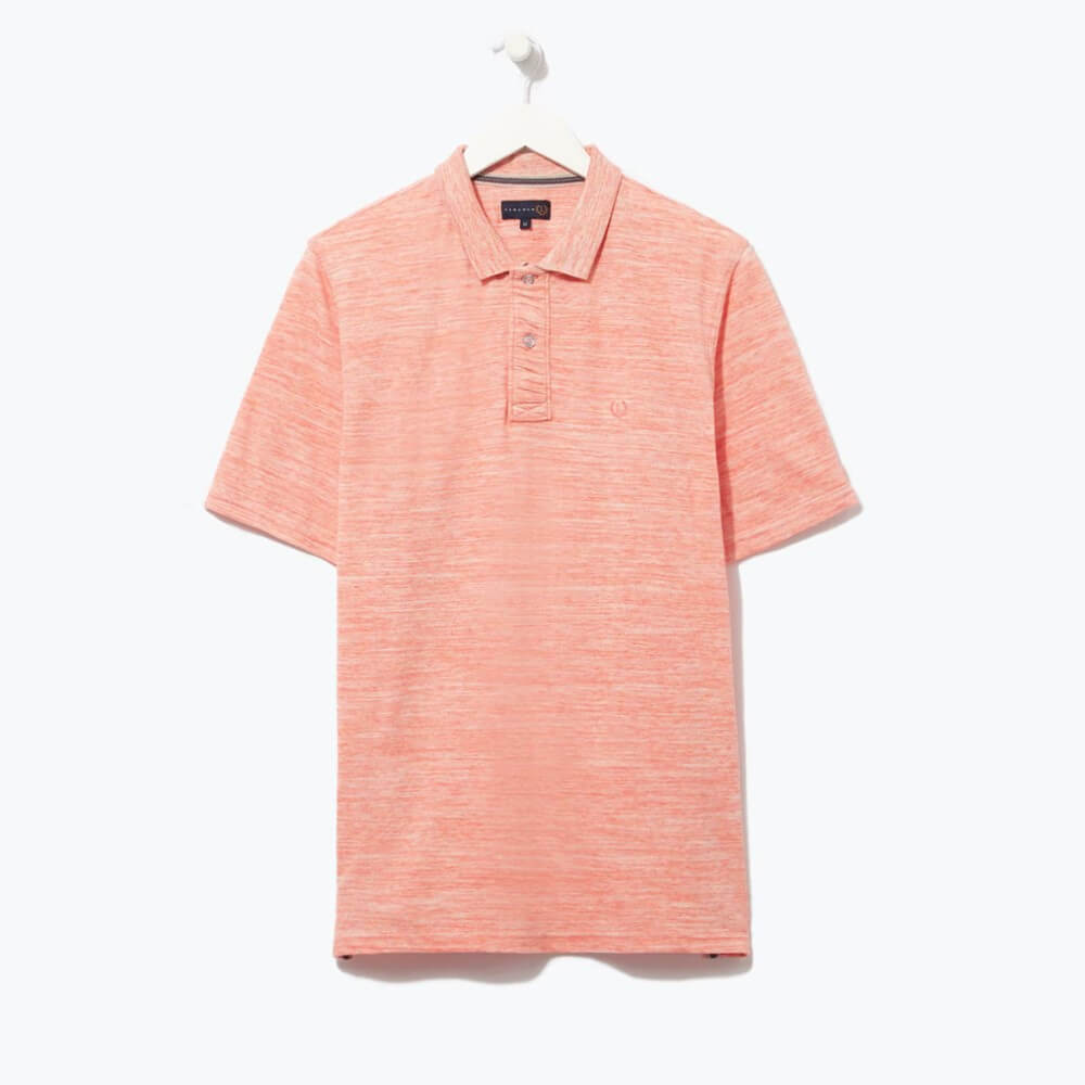 Lincoln Spade Dye Polo Shirt (Peach) -Sweat Zone DZ