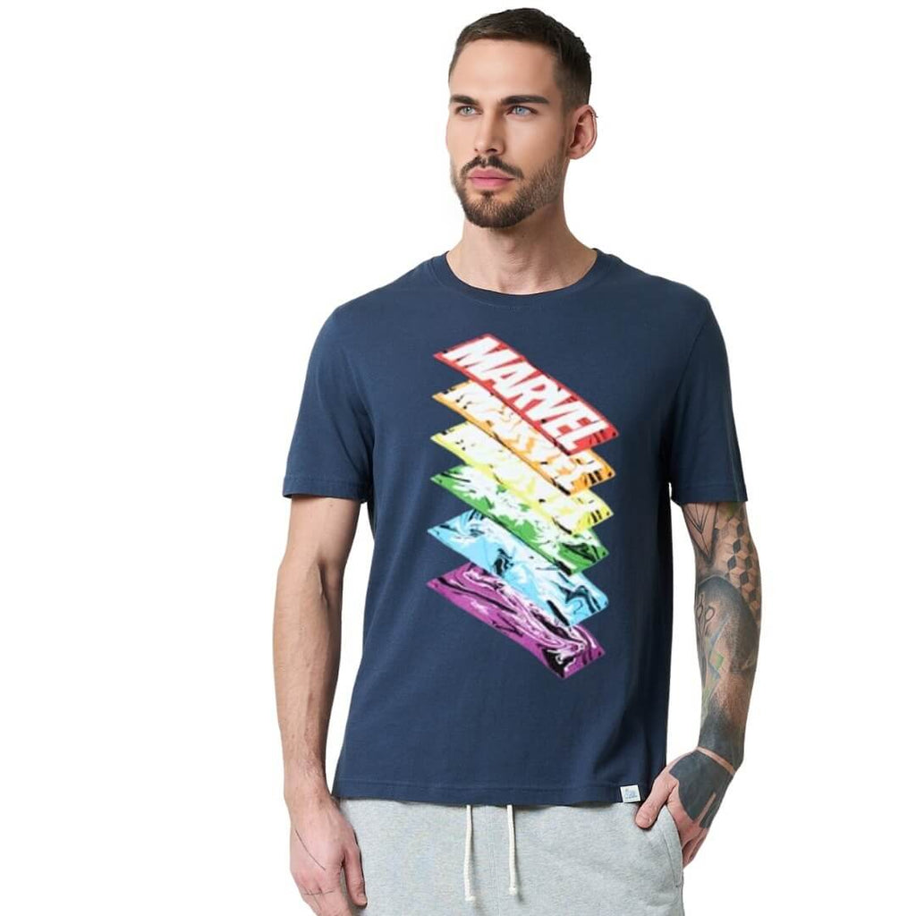 Marvel Men's Rainbow Official T-shirt -Sweat Zone DZ