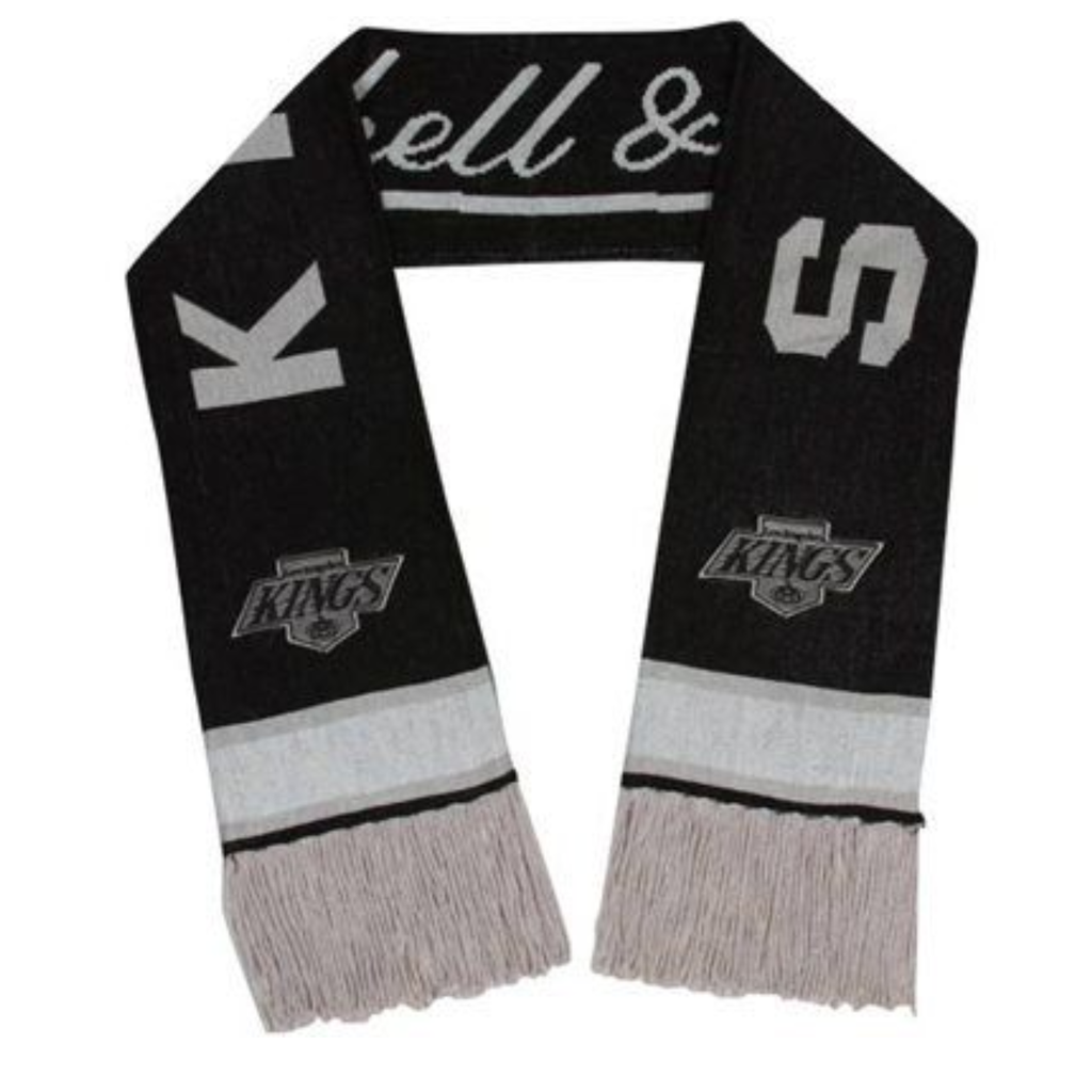 Mitchell & Ness Los Angeles Kings Nhl Blackout Fan Scarf -Sweat Zone DZ