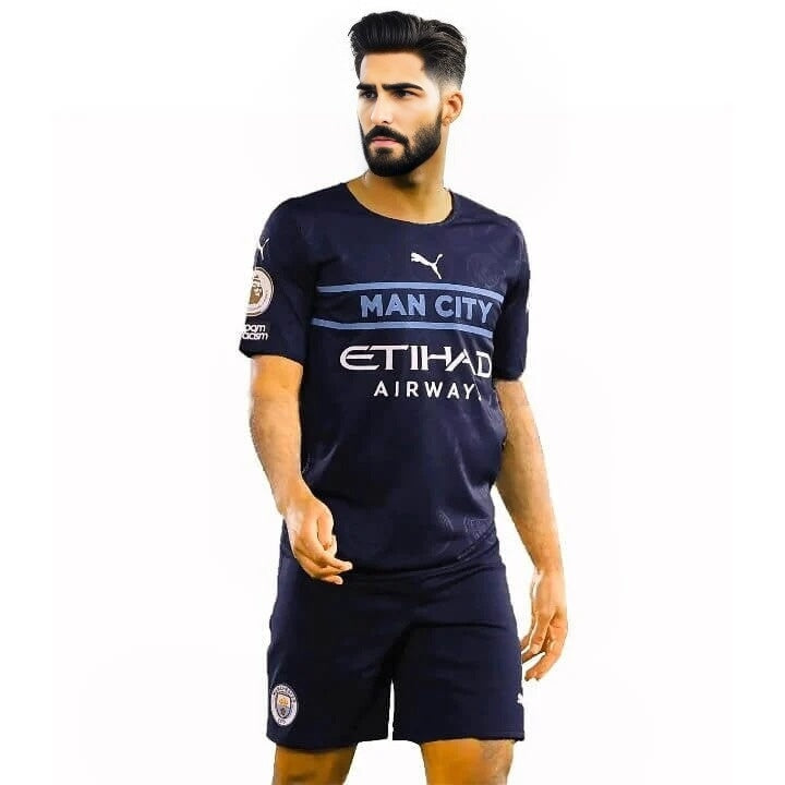 Puma Men's Manchester City Third Replica Kit (Ensemble short & Tshirt) -Sweat Zone DZ