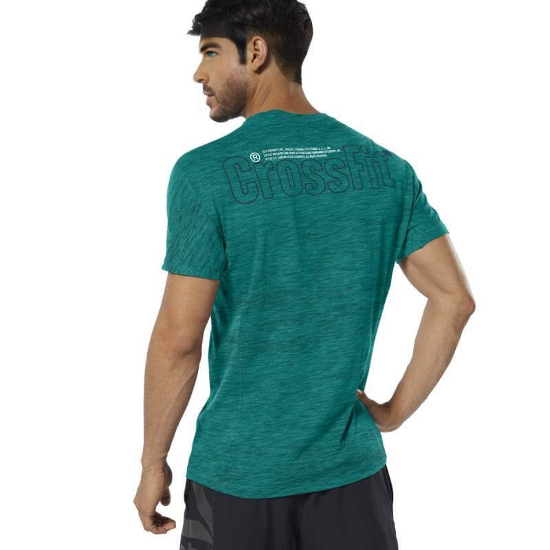 Reebok Classic Men's Marble Melange Crossfit T-Shirt -Sweat Zone DZ