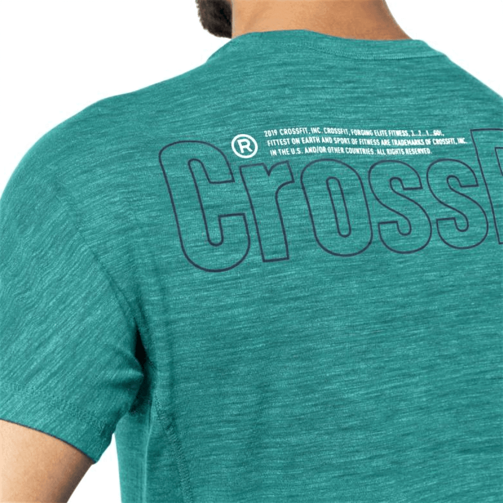 Reebok Classic Men's Marble Melange Crossfit T-Shirt -Sweat Zone DZ