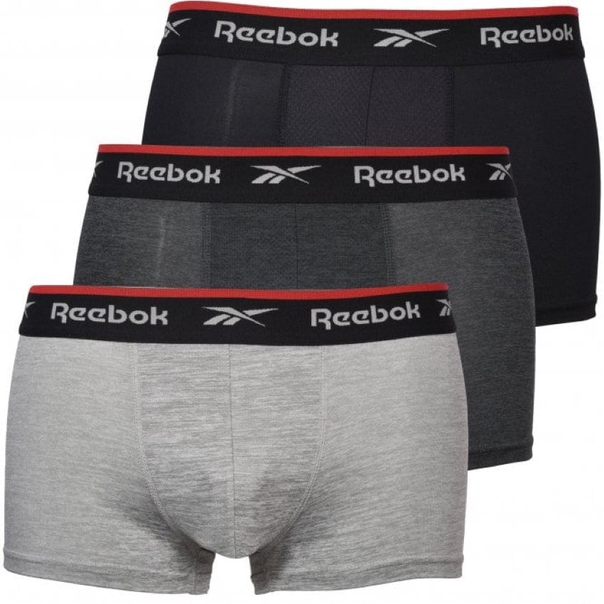 Reebok Men's 3-Pack Sports Performance Boxer Shorts -Sweat Zone DZ