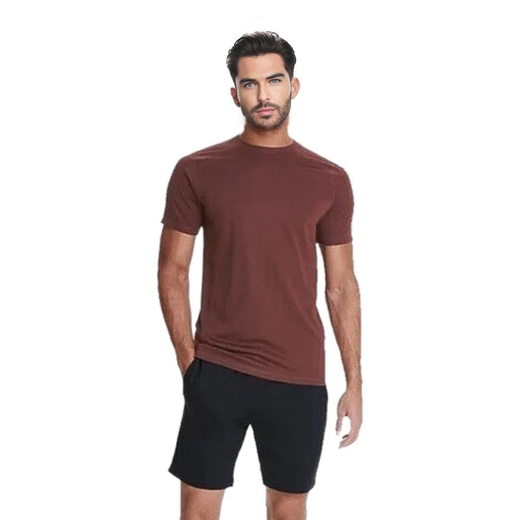 Souluxe Men's Essential Crew Neck T-Shirt -Sweat Zone DZ