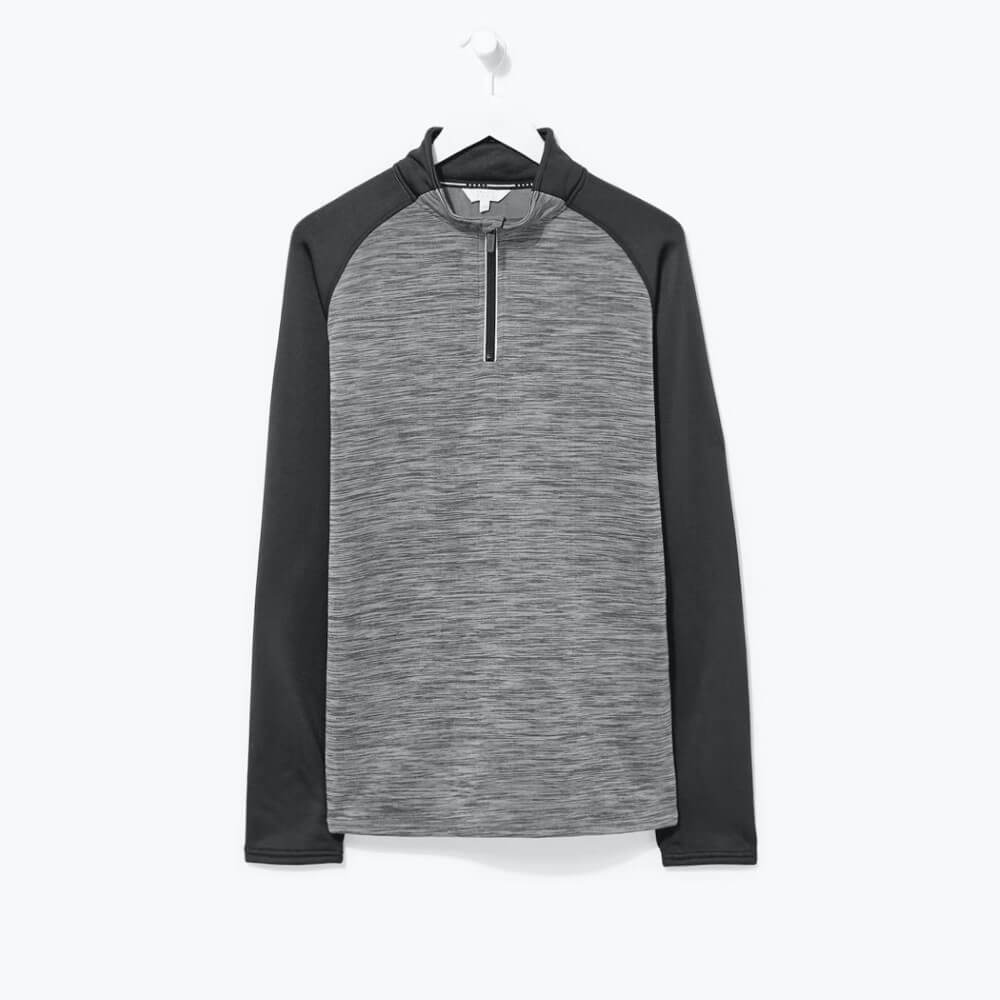 Souluxe Men's Long Sleeve 1/2 Zip Sports Top -Sweat Zone DZ