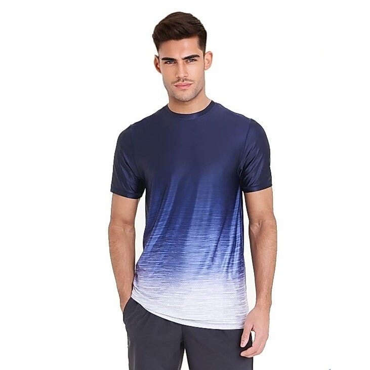 Souluxe Men's Ombre Gym T-Shirt -Sweat Zone DZ