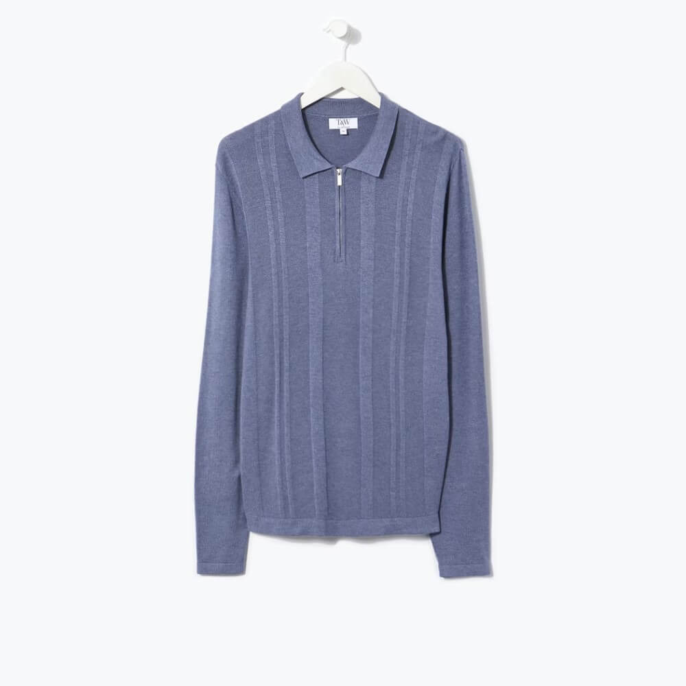 Taylor & Wright Ribbed Polo Shirt -Sweat Zone DZ