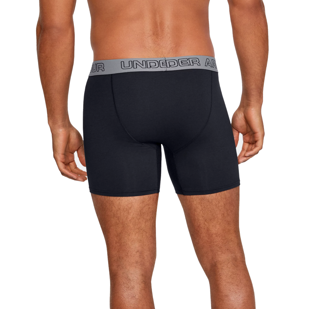 Under Armour Men's Charged Cotton Stretch 15 Cm Boxerjock (Pack De 3) -Sweat Zone DZ