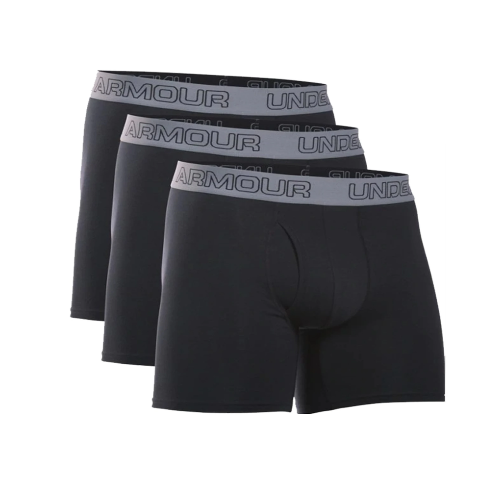 Under Armour Men's Charged Cotton Stretch 15 Cm Boxerjock (Pack De 3) -Sweat Zone DZ