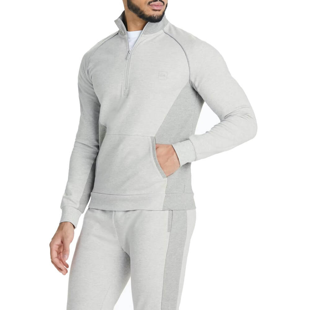 US Athletics Cut & Sew Zip Up Sweatshirt -Sweat Zone DZ