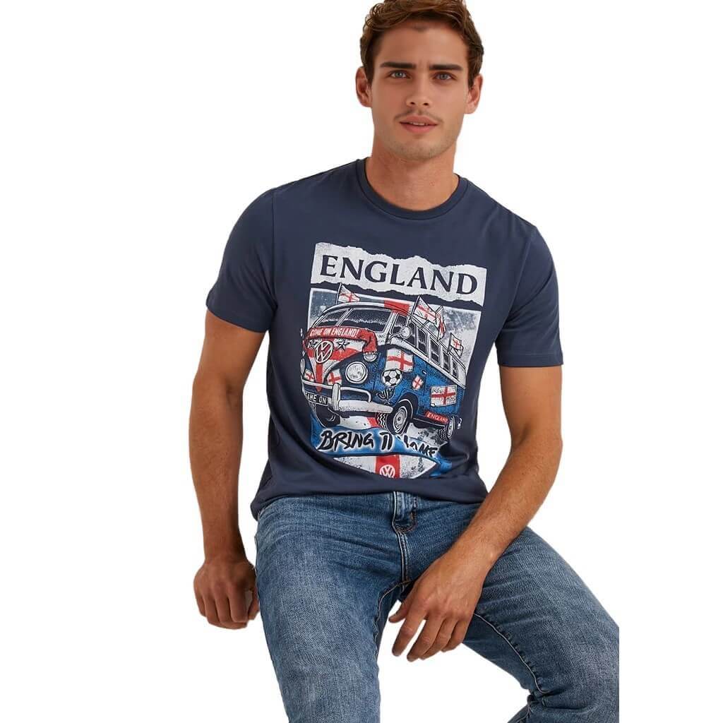 Volkswagen Men's VW England T-Shirt -Sweat Zone DZ